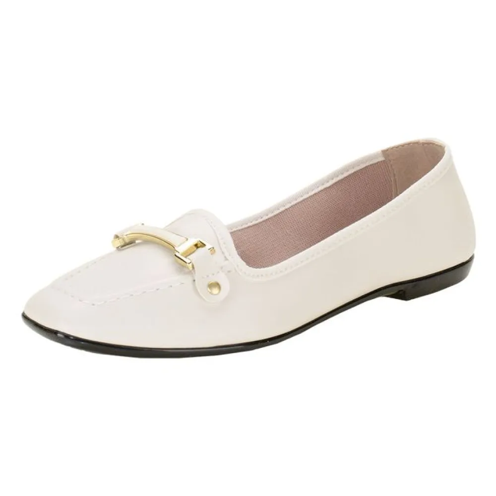 Sapatilha Feminina Flat Moleca 5729127 NATURAL 34