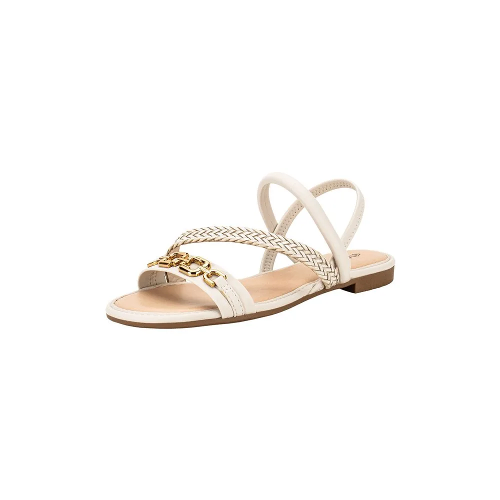 Sandália Feminina Flat Mississipi MB393 MARFIM 36