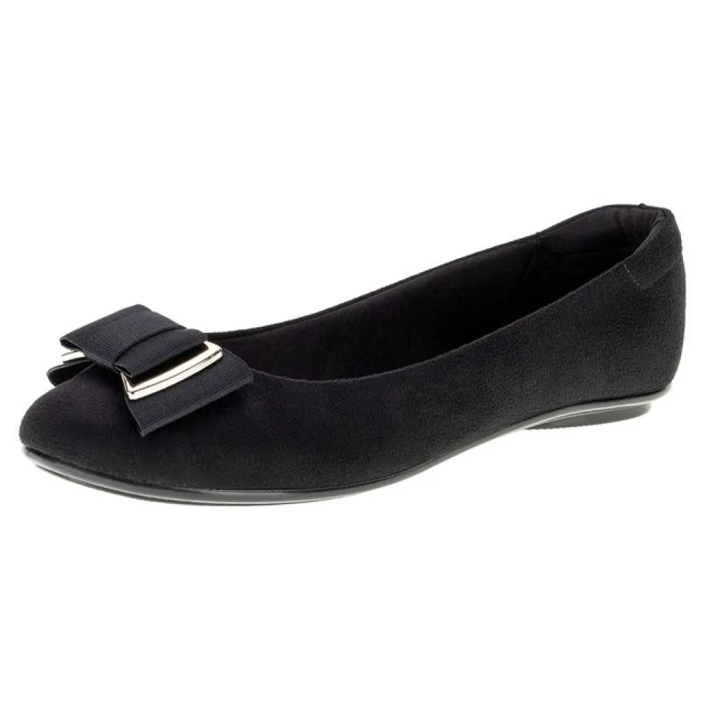 Sapatilha Feminina Moleca - 5642319 PRETO/CAMURÇA 34