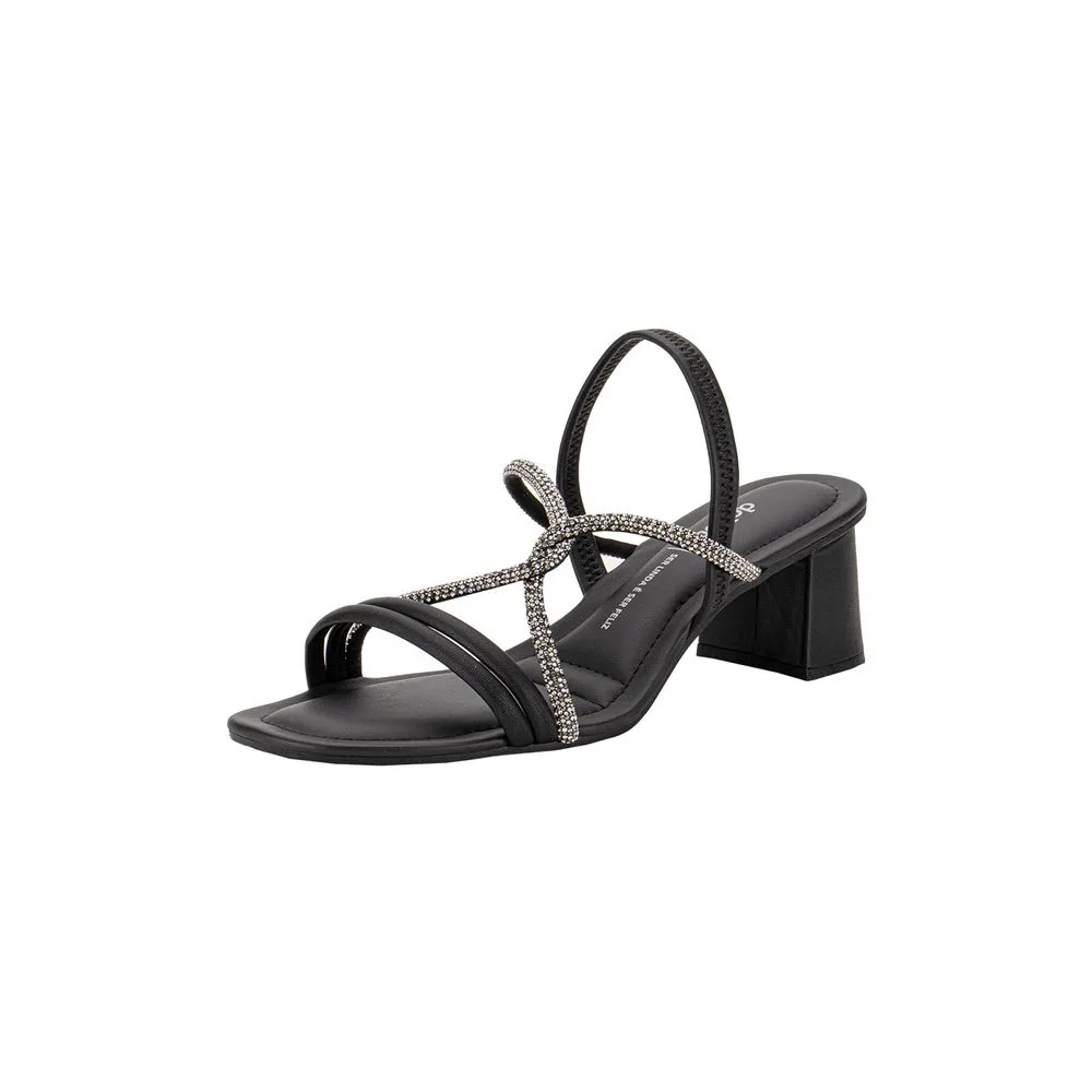 Sandália Feminina Salto Grosso Dakota Y7912 PRETO 34