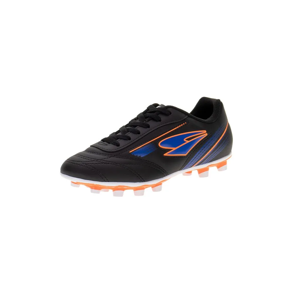 Chuteira Masculina Campo Foorcy Dray - 324 PRETO/LARANJA 39