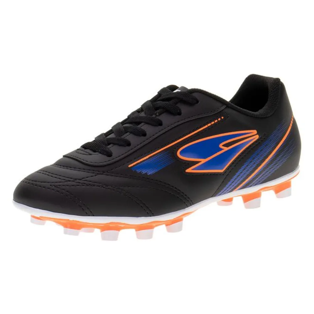 Chuteira Masculina Campo Foorcy Dray - 324 PRETO/LARANJA 39