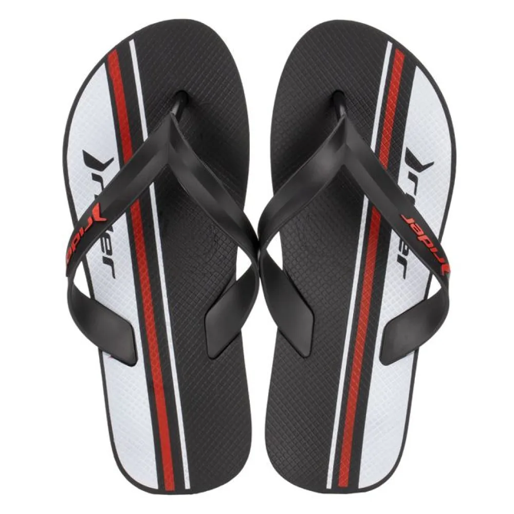 Chinelo Masculino Feel Urban Rider - 12318 PRETO/BRANCO 39/40