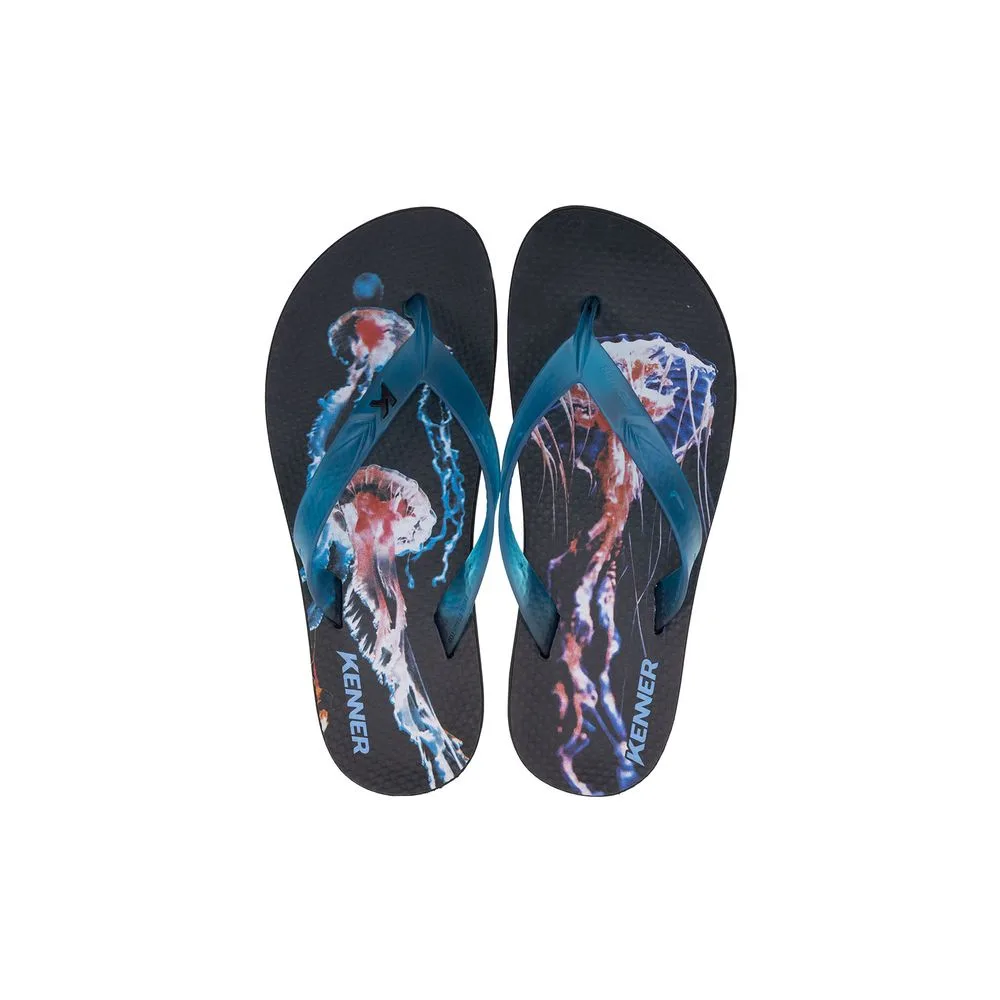 Chinelo Masculino Summer Kenner - DHQ02 PRETO/AZUL 37