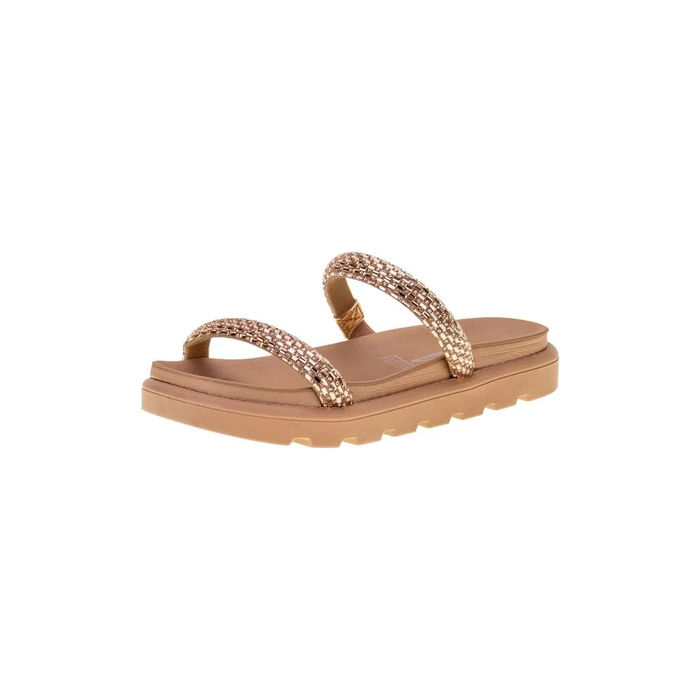 Tamanco Feminino Flat Vizzano - 6459128 BRONZE 36