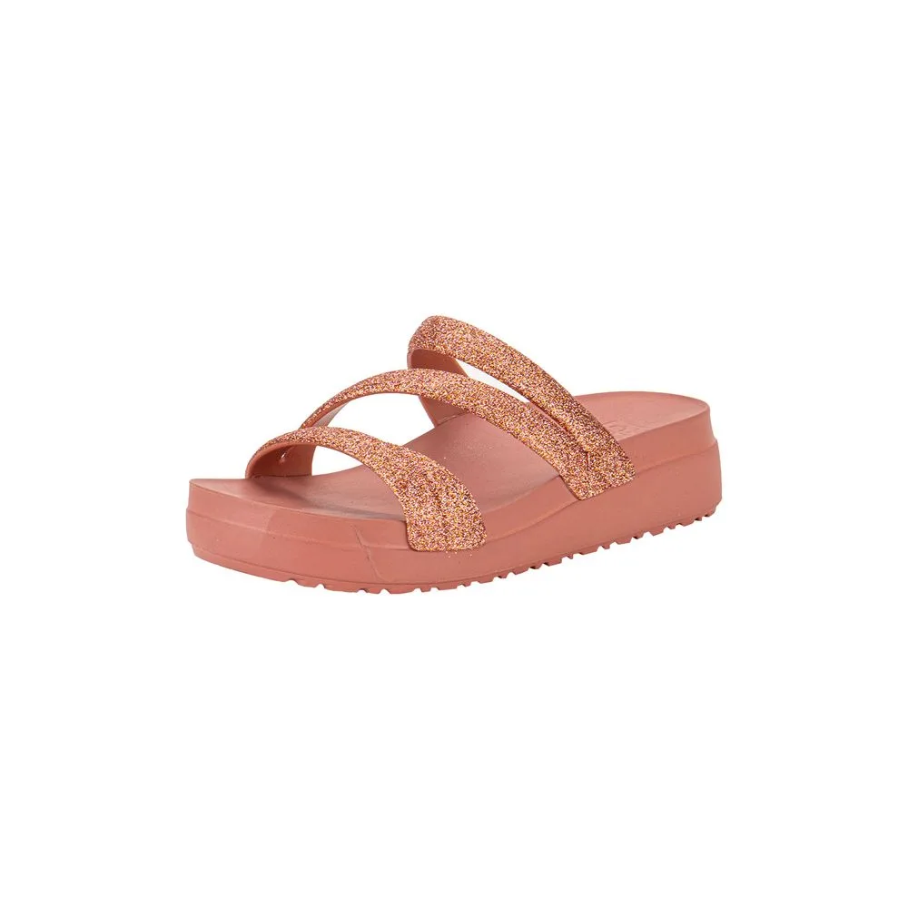 Tamanco Feminino Anabela Glitter Up Zaxy 19068 SALMÃO 33/34