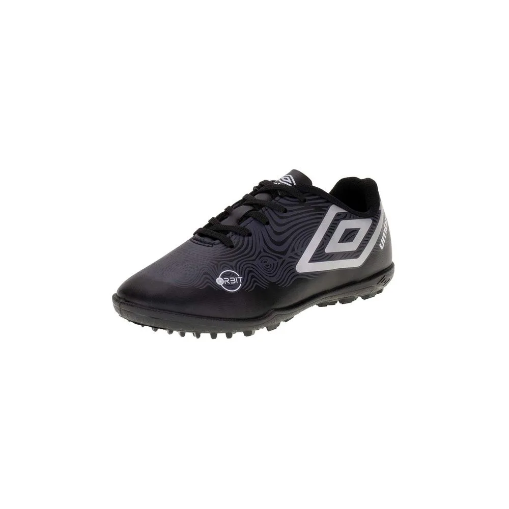 Chuteira Infantil Society Orbit Umbro - U07FB00179 PRETO/CINZA 29
