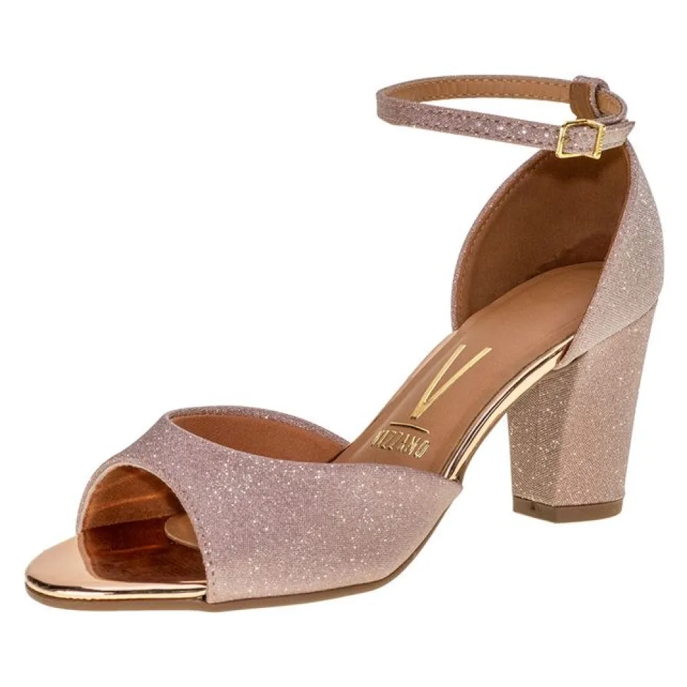 Sandália Feminina Salto Médio Vizzano - 6262206 BRONZE 01 34