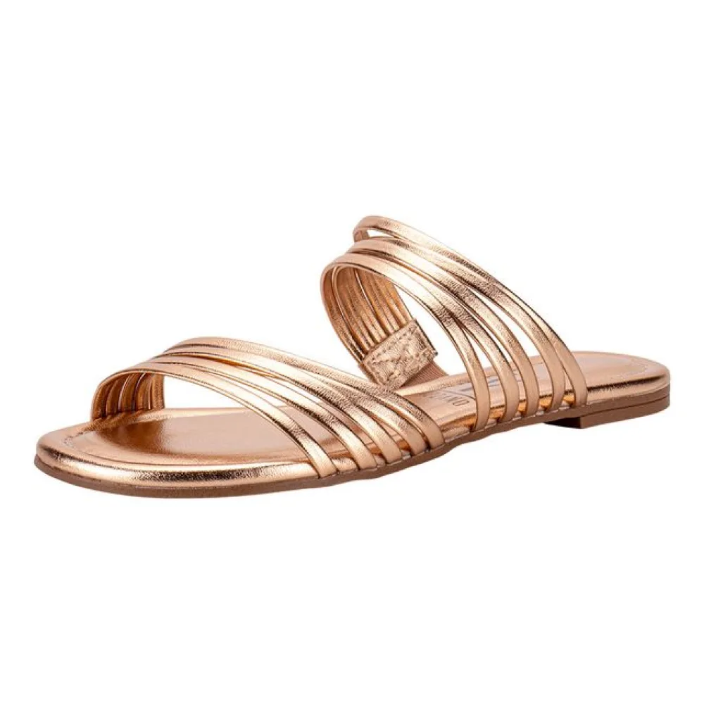Tamanco Feminino Flat Vizzano 6371188 BRONZE 35