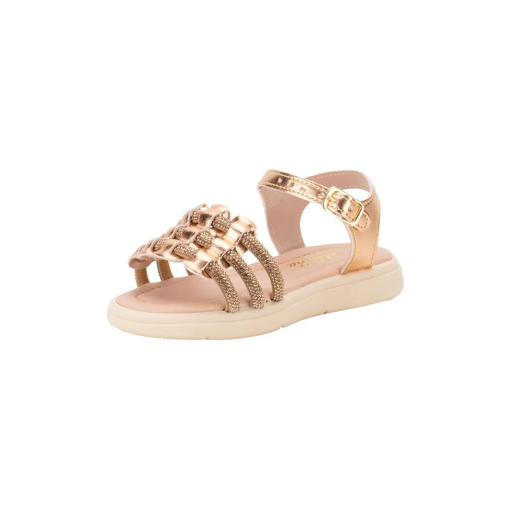 Sandália Infantil Feminina Doce Menina 0607 BRONZE 22