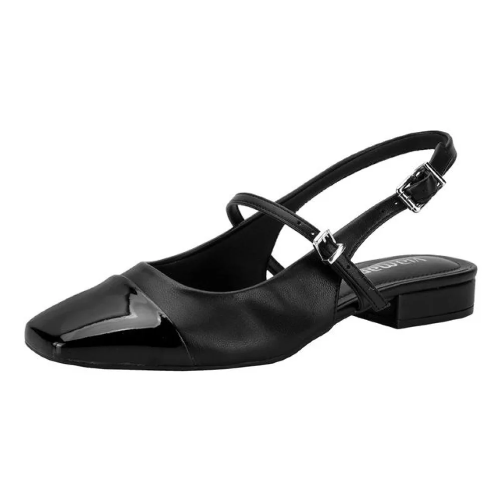 Sapato Feminino Salto Grosso Via Marte 160003 PRETO 33