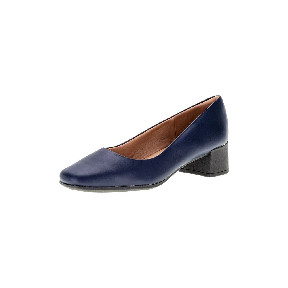 Sapato Feminino Salto Grosso Usaflex - AJ0104 MARINHO 35