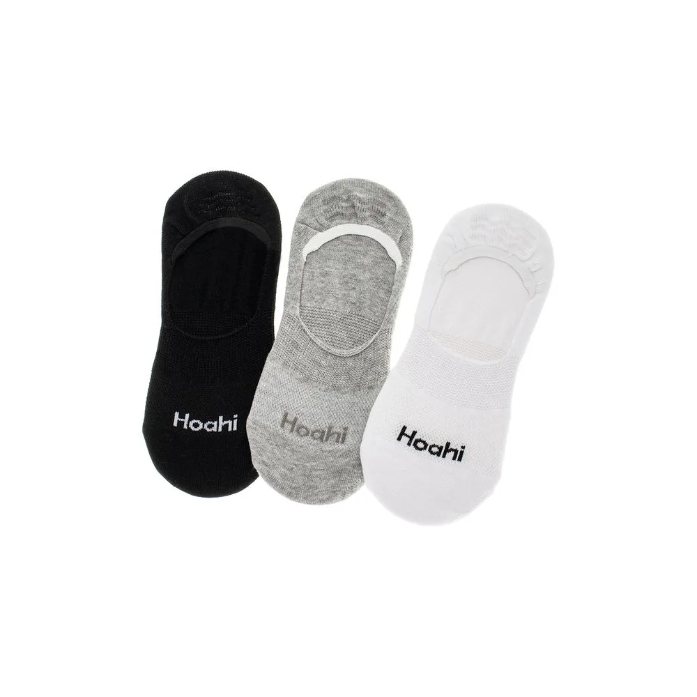 Kit Com 3 Pares de Meias Sapatilha Hoahi - 22966 BRANCO/PRETO 33/38