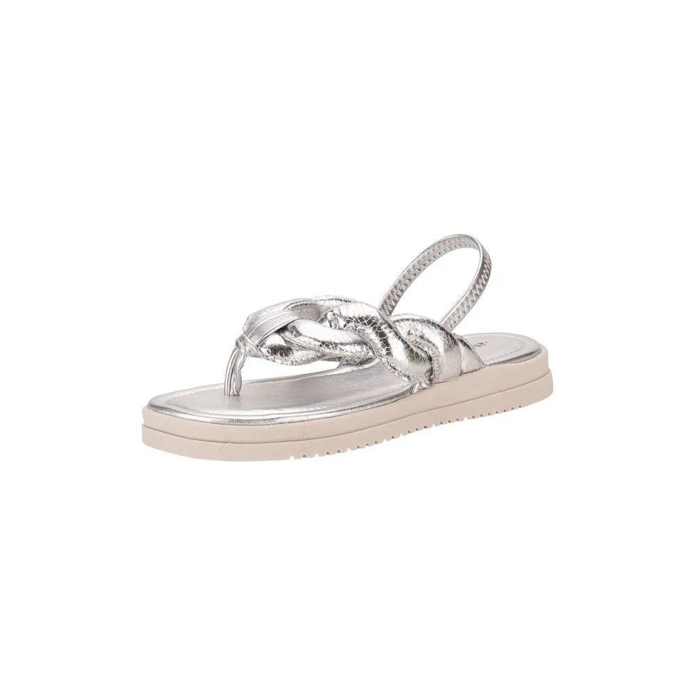 Sandália Feminina Flat Mississipi MC753 PRATA 34