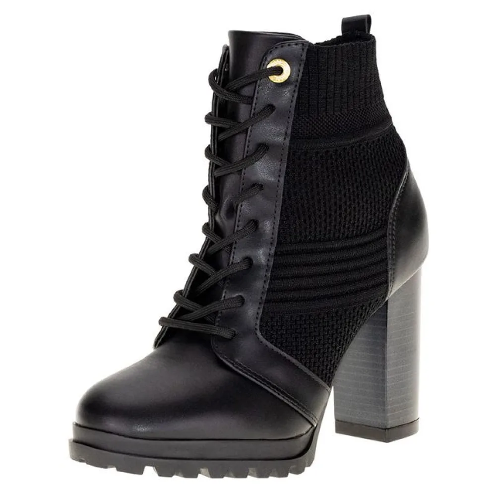 Bota Feminina Coturno Vizzano - 3089106 PRETO 37
