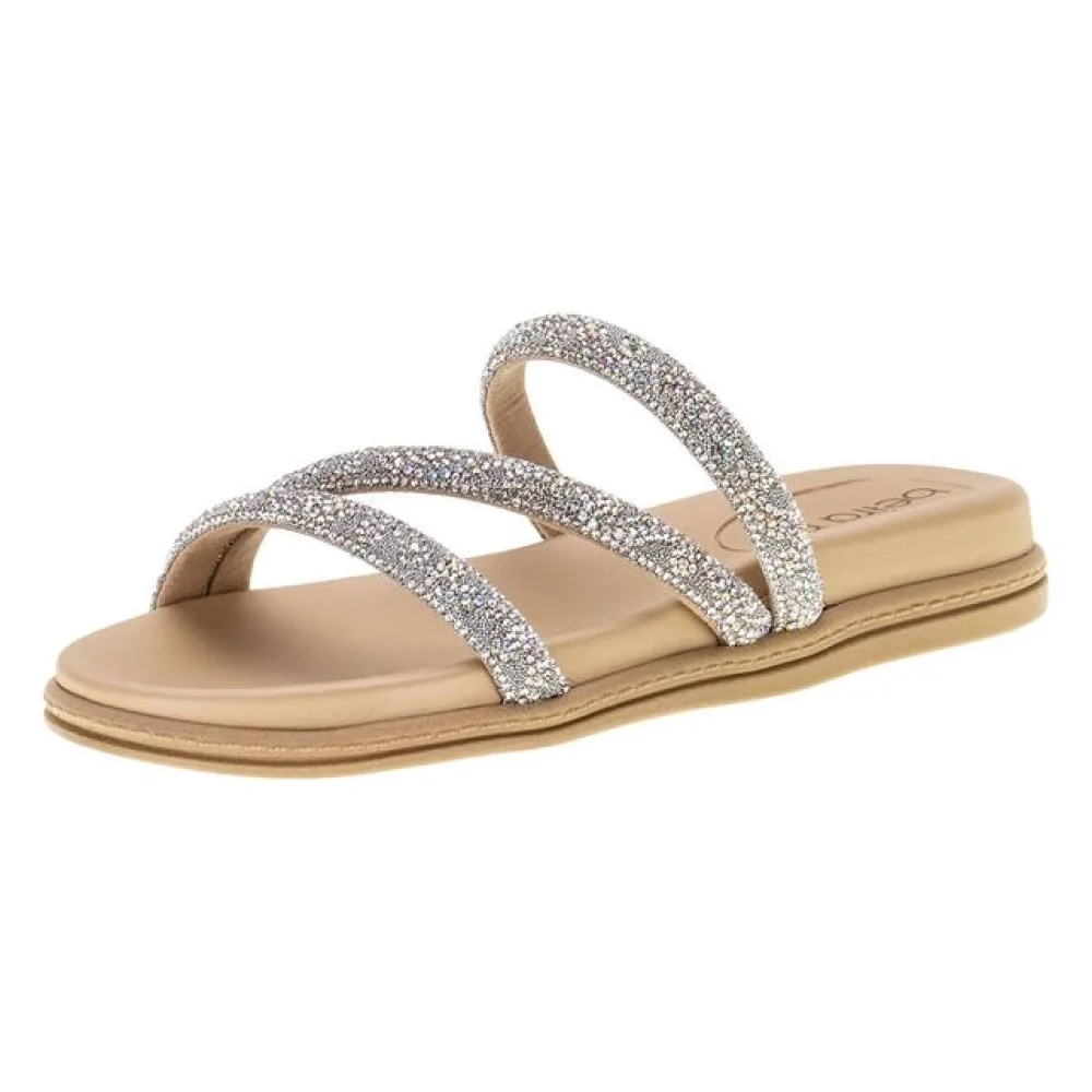 Tamanco Feminino Flat Beira Rio 8488108 PRATA 34