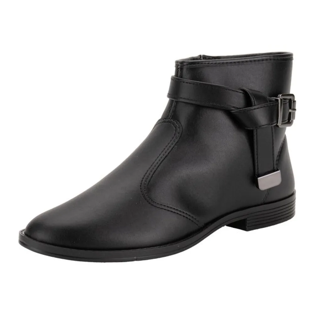 Bota Feminina Cano Baixo Moleca 5333106 PRETO 34