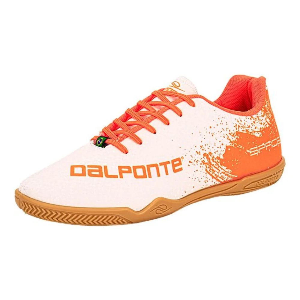 Chuteira Futsal Space Dalponte 1096 BRANCO/LARANJA 38