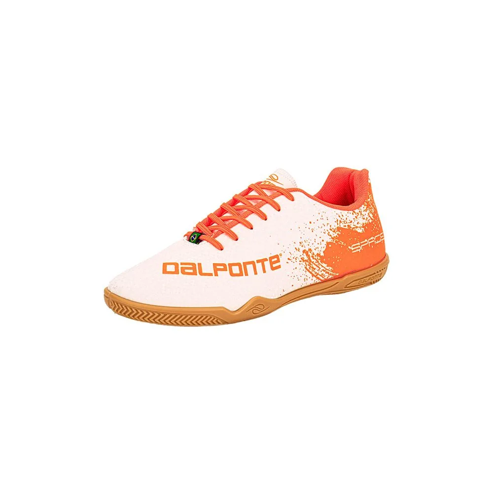 Chuteira Futsal Space Dalponte 1096 BRANCO/LARANJA 38