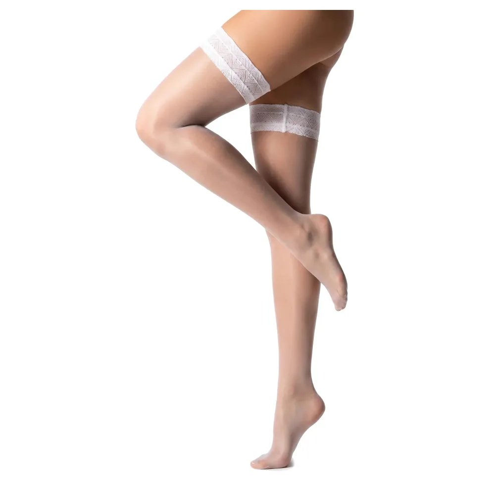 Glamory Allure 20 halterlose Strümpfe | Farbe: White | Größe: 60-62