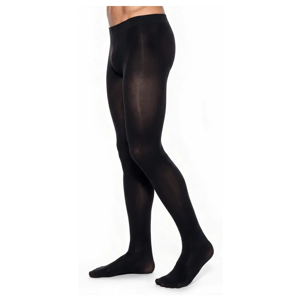 Glamory Microman 100 Herrenstrumpfhose | Farbe: Black | Größe: 60-62