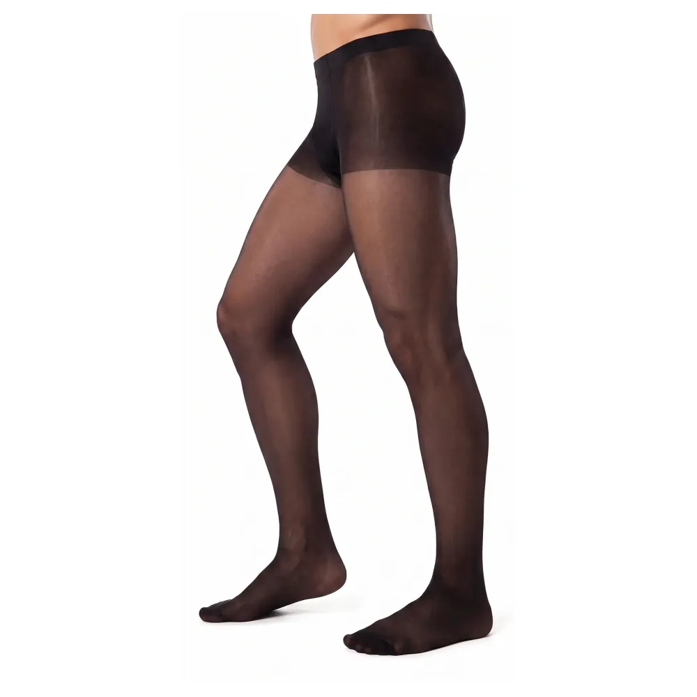 Glamory Support 40 Herrenstützstrumpfhose | Farbe: Black | Größe: 44-46