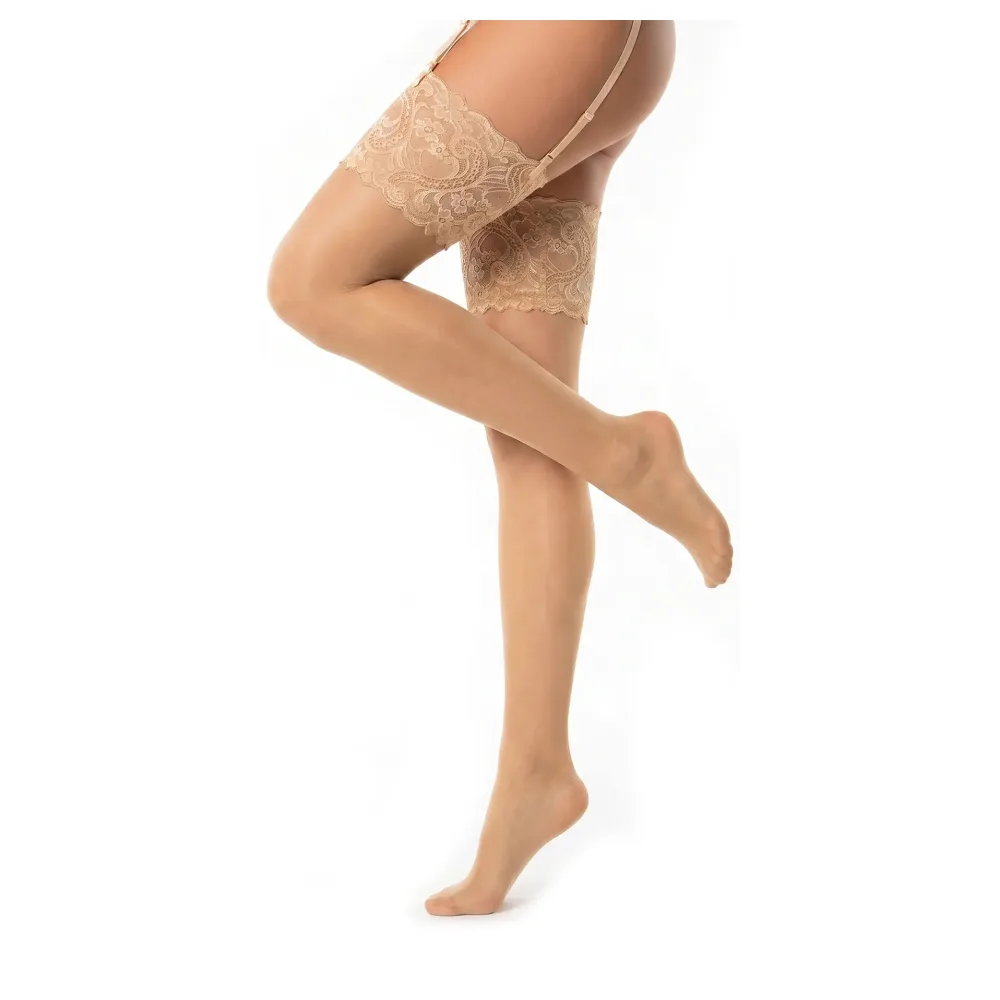 Glamory Dream 20 Strapsstrümpfe | Farbe: Champagne | Größe: 40-42