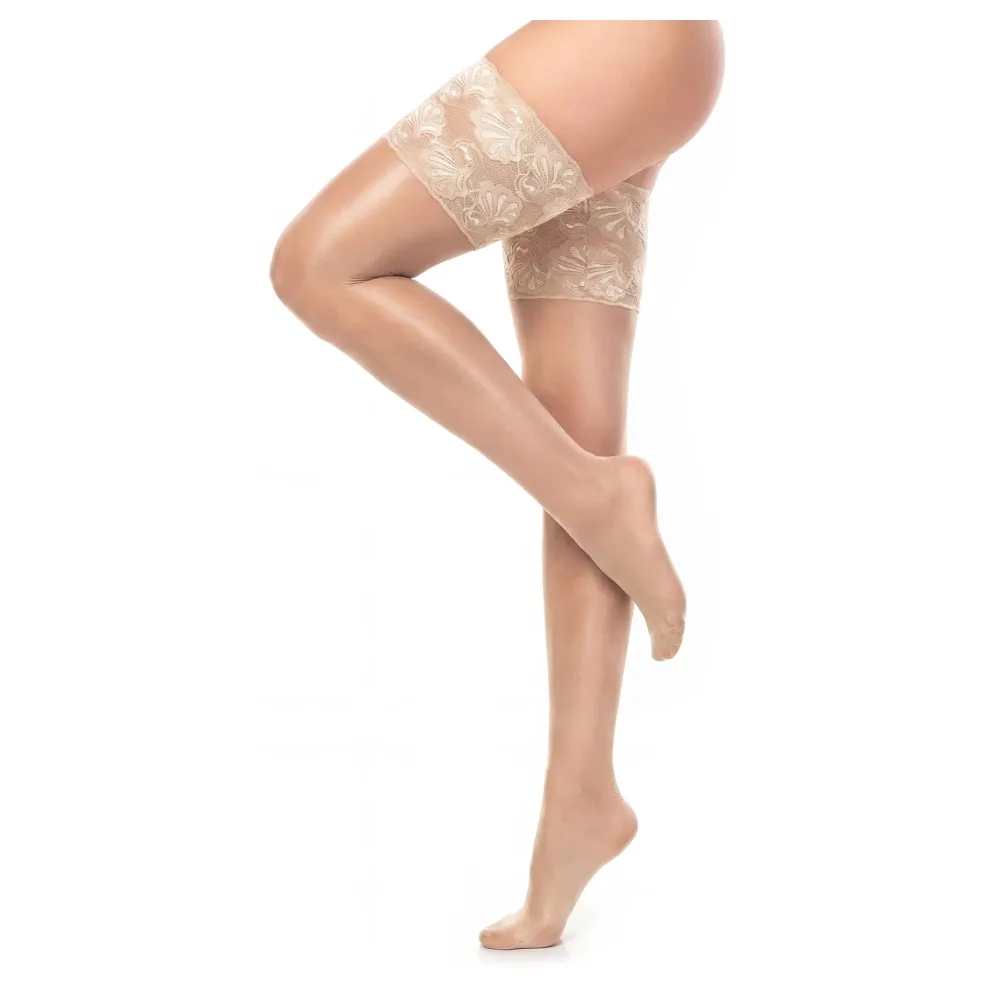 Glamory Comfort 20 halterlose Strümpfe | Farbe: Champagne | Größe: 60-62