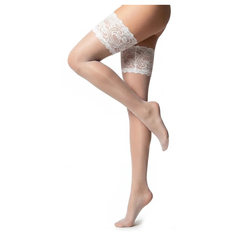 Glamory Comfort 20 halterlose Strümpfe | Farbe: White | Größe: 56-58