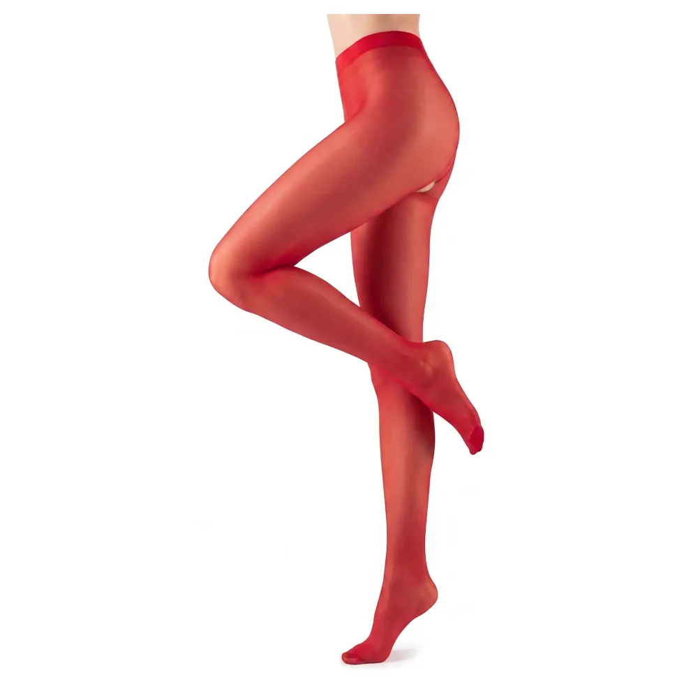 Glamory Ouvert 20 Strumpfhose | Farbe: Red | Größe: 44-46