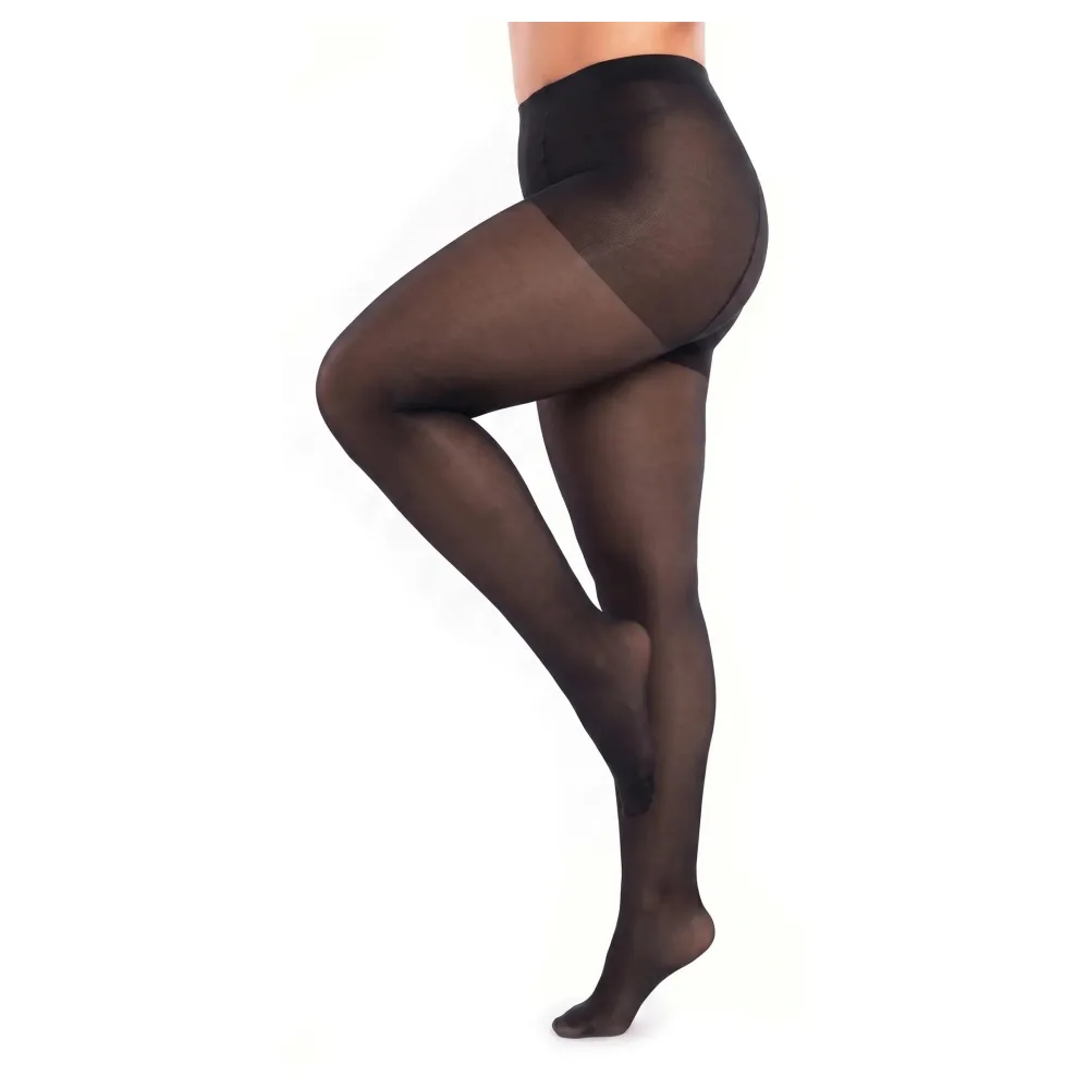 Glamory Supersize 40 Feinstrumpfhose bis Plus Größe 10XL | Farbe: Black | Größe: 64-74