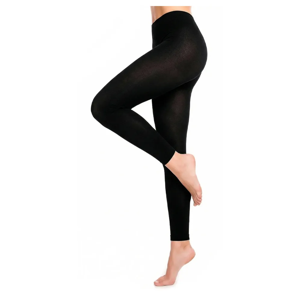 Glamory Velvet 80 Microfaser Strumpfhose ohne Fuß | Farbe: Black | Größe: 52-54
