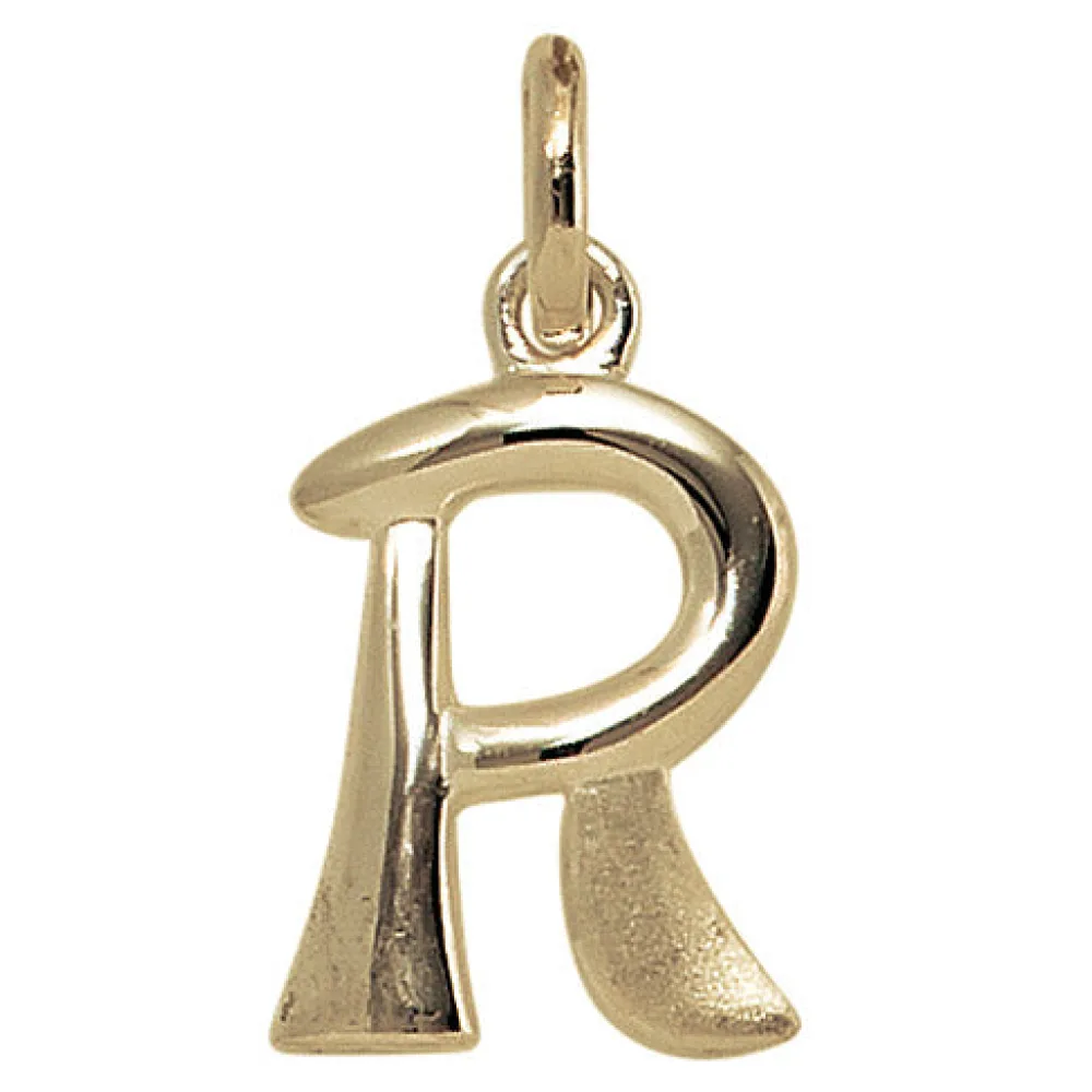 Anhänger Buchstabe R 375 Gold Gelbgold Buchstabenanhänger