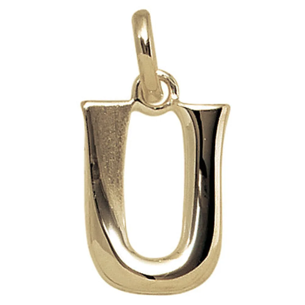 Anhänger Buchstabe U 375 Gold Gelbgold Buchstabenanhänger