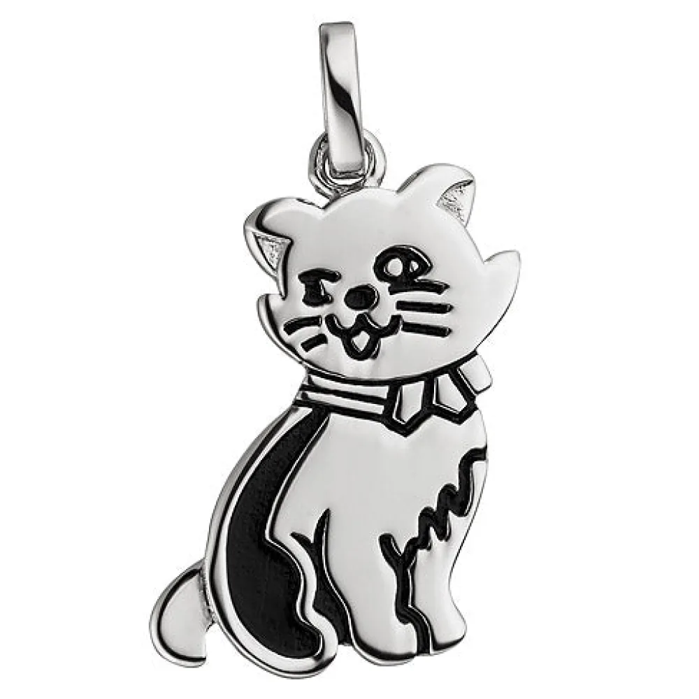 Anhänger Katze 925 Sterling Silber