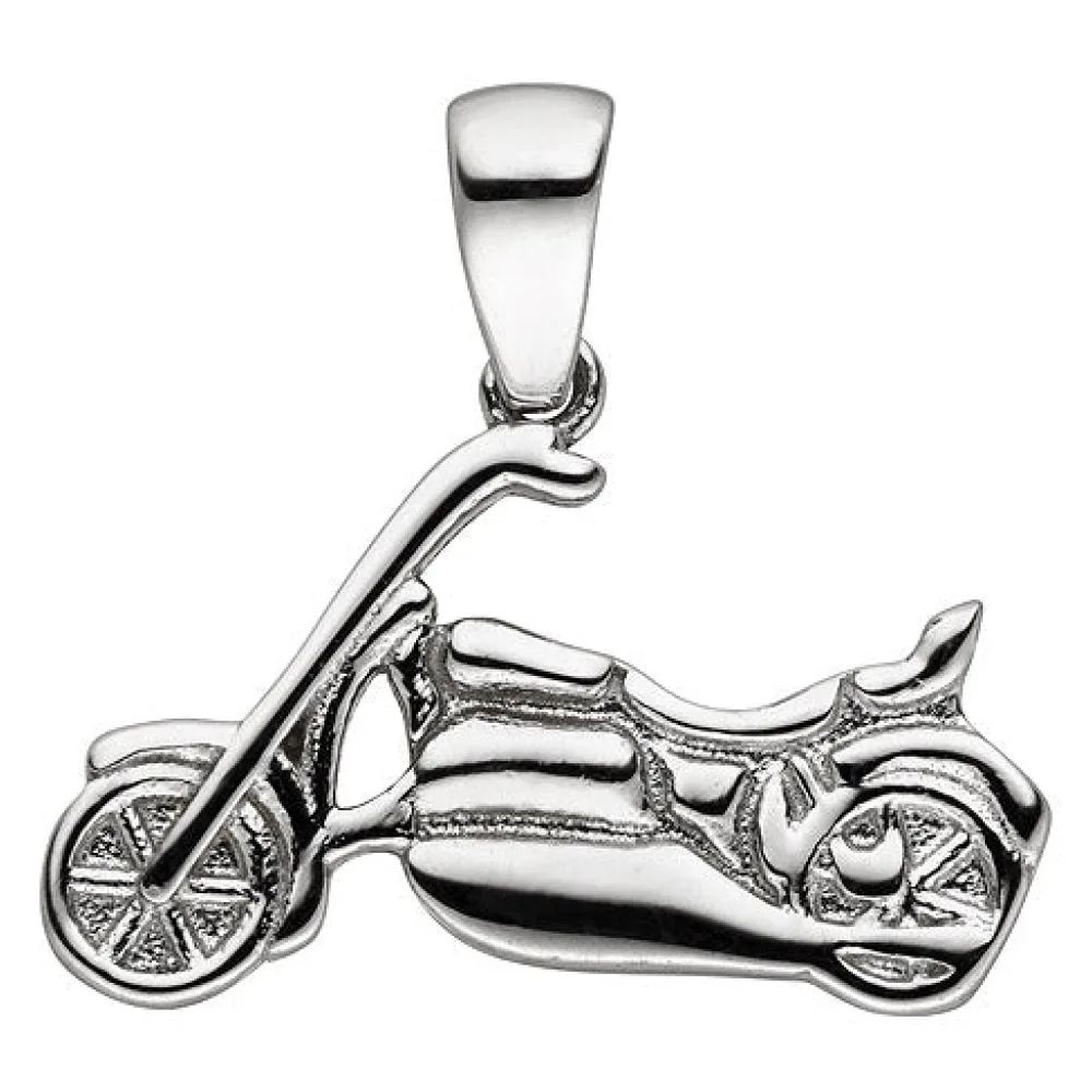 Anhänger Motorrad 925 Sterling Silber Silberanhänger