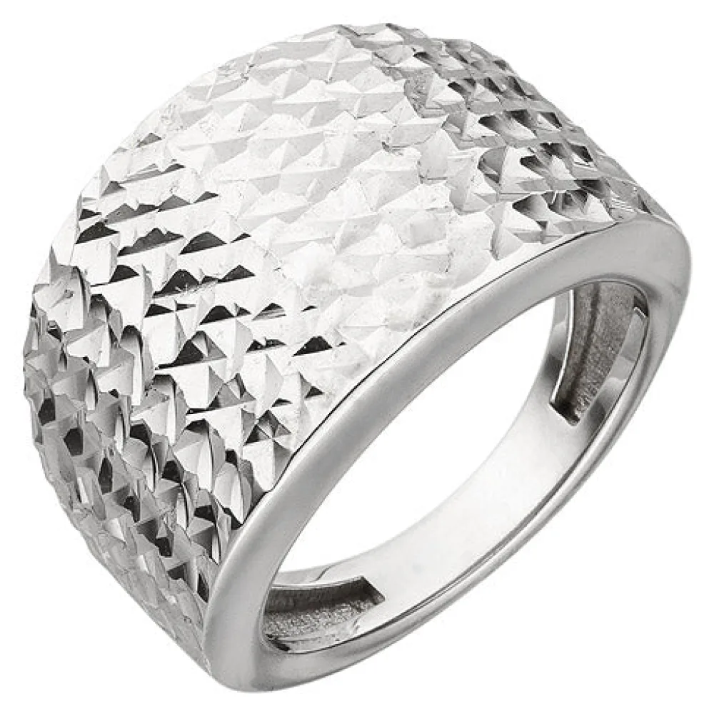 Damen Ring breit 925 Sterling Silber mit Struktur Silberring-54