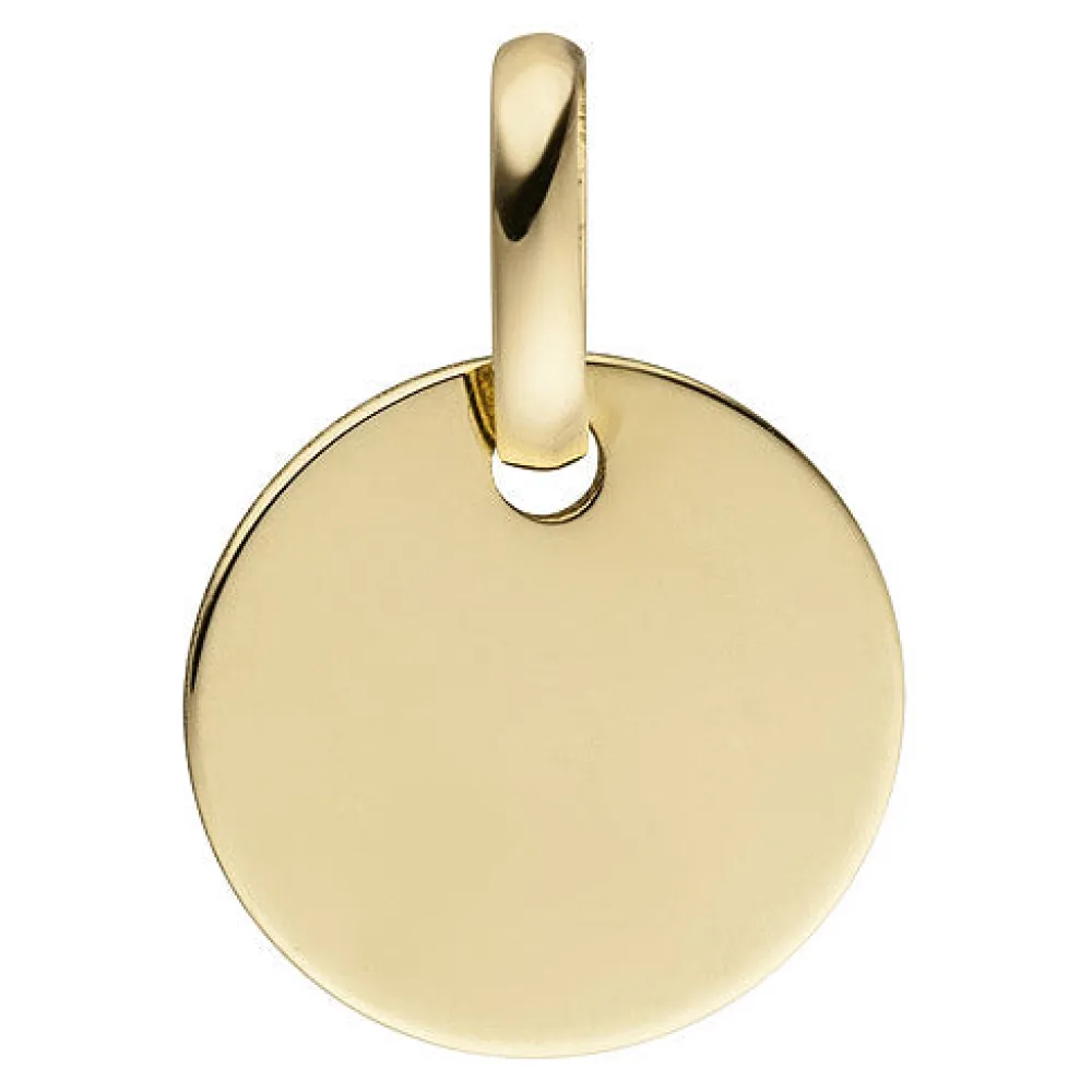 Anhänger rund 333 Gold Gelbgold Goldanhänger