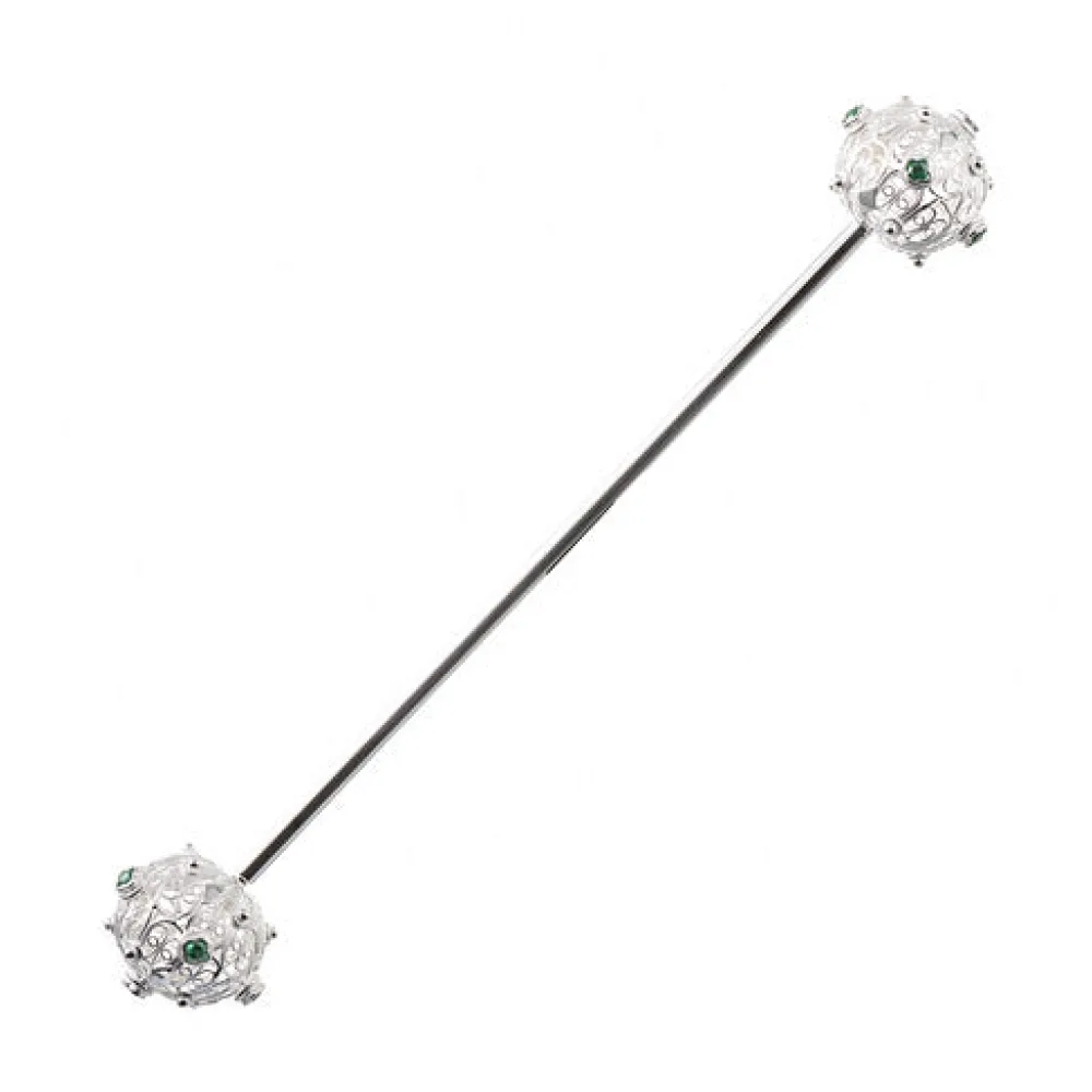 Haarnadel - Haarspiess 925 Silber Tracht grün