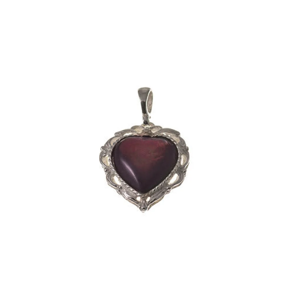 Anhänger 925 Silber Trachtenschmuck Perlmutt weiss