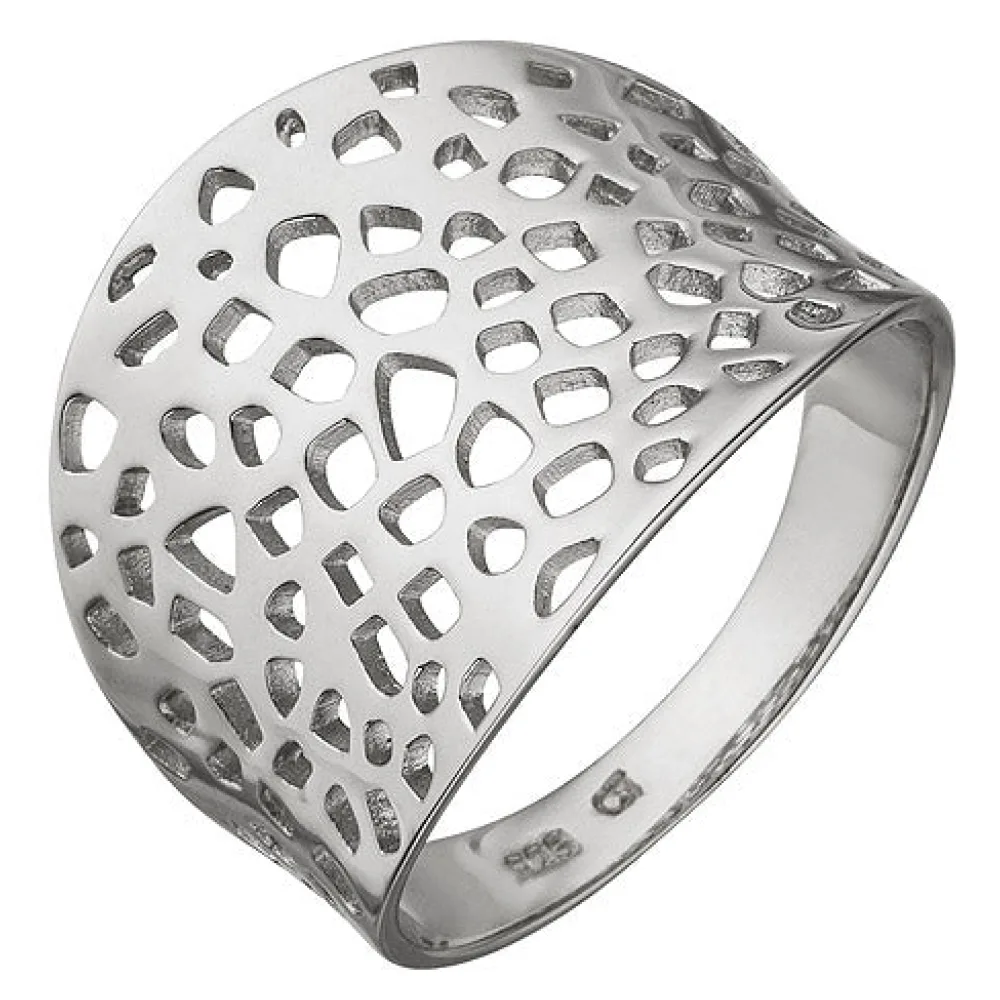 Damen Ring breit 925 Sterling Silber Silberring-54