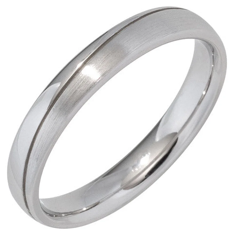 Partner Ring 925 Sterling Silber rhodiniert mattiert Silberring-64