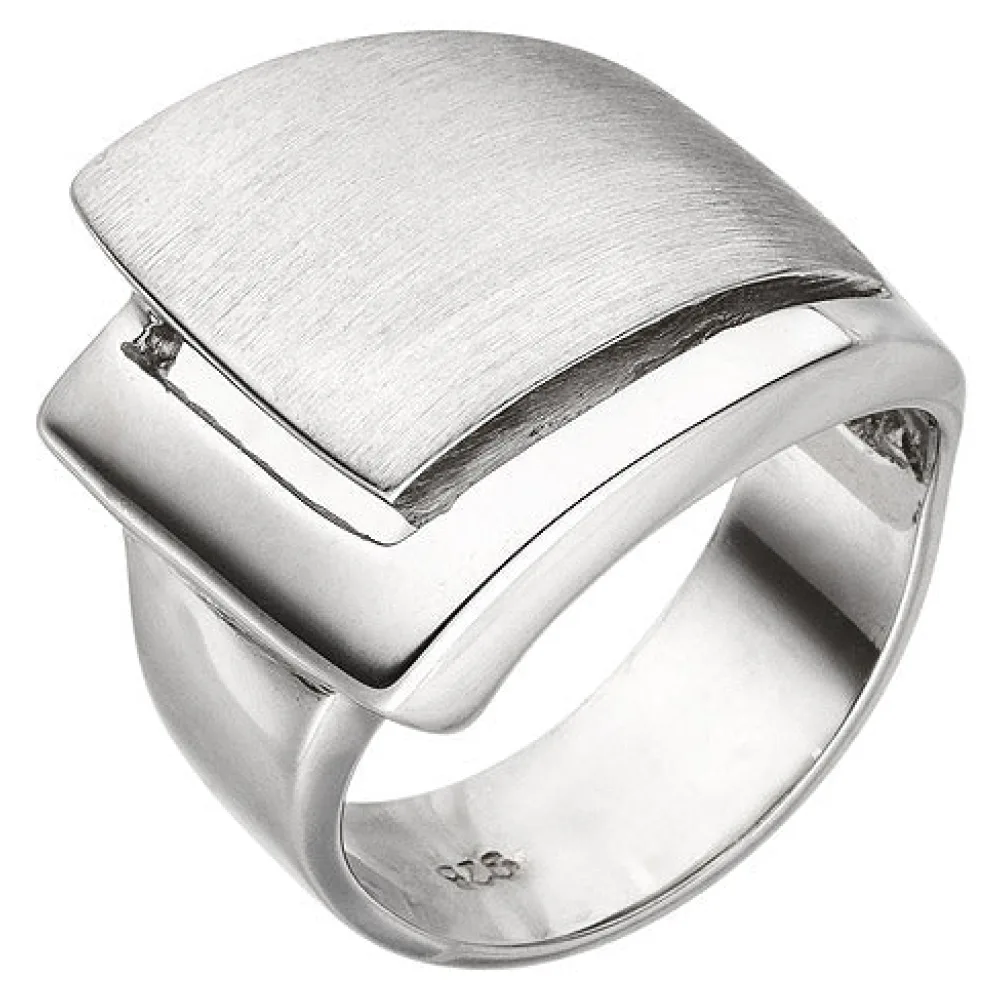 Damen Ring breit 925 Sterling Silber Silberring-56