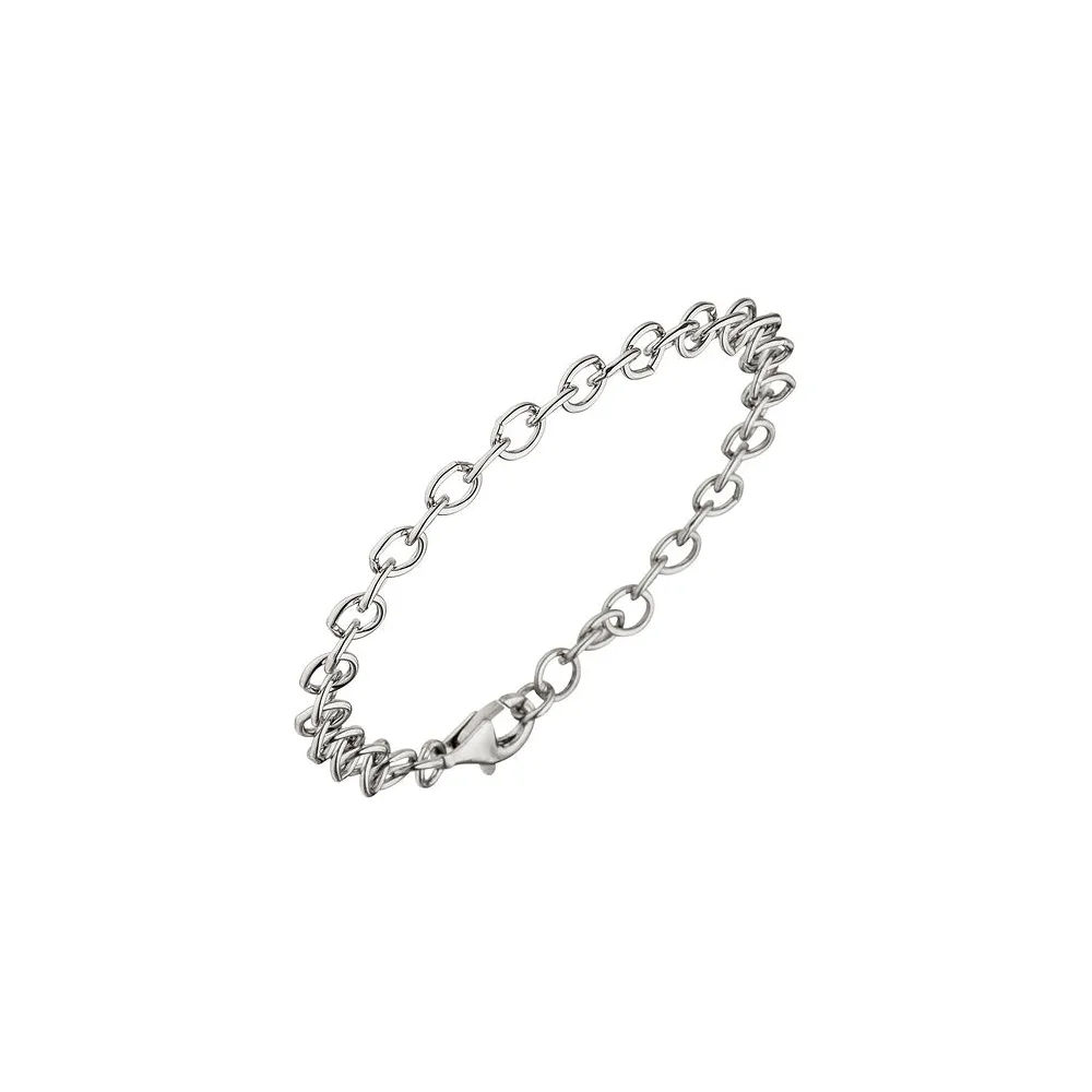 Rundankerarmband 925 Sterling Silber 19 cm Armband Silberarmband Ankerarmband
