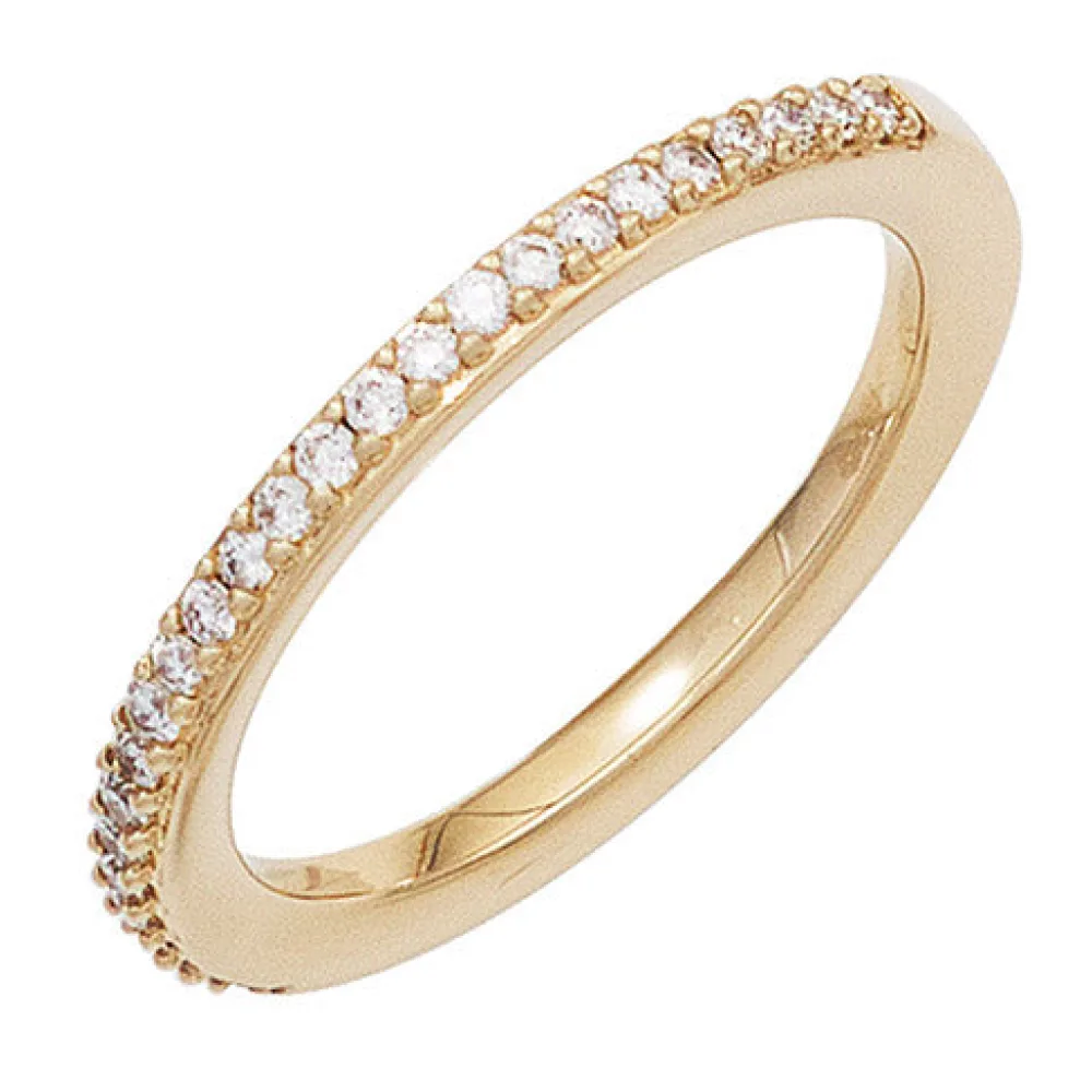Damen Ring 585 Gold Gelbgold 26 Diamanten Brillanten 0 21ct. Goldring-54
