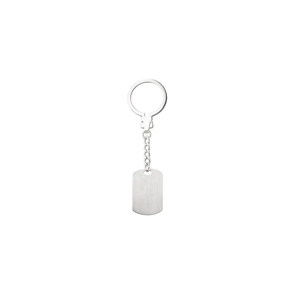 Schlüsselanhänger mit Gravurplatte 925 Sterling Silber Gravur