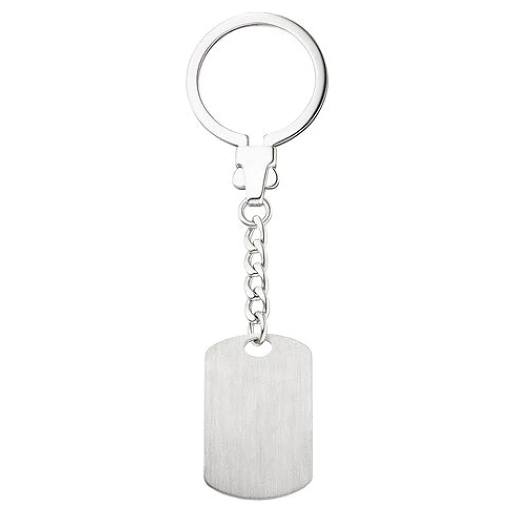 Schlüsselanhänger mit Gravurplatte 925 Sterling Silber Gravur