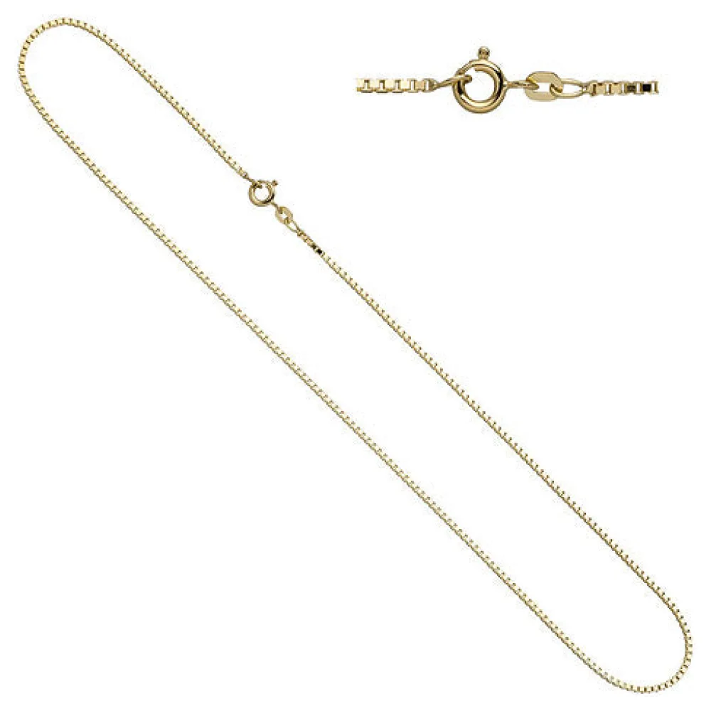 Venezianerkette 333 Gelbgold 1 5 mm 40 cm Gold Kette Halskette Goldkette