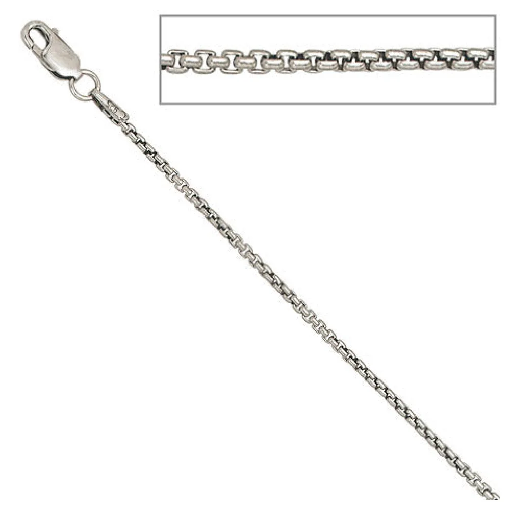 Venezianerkette 925 Sterling Silber 1 6 mm 42 cm Halskette Kette Karabiner