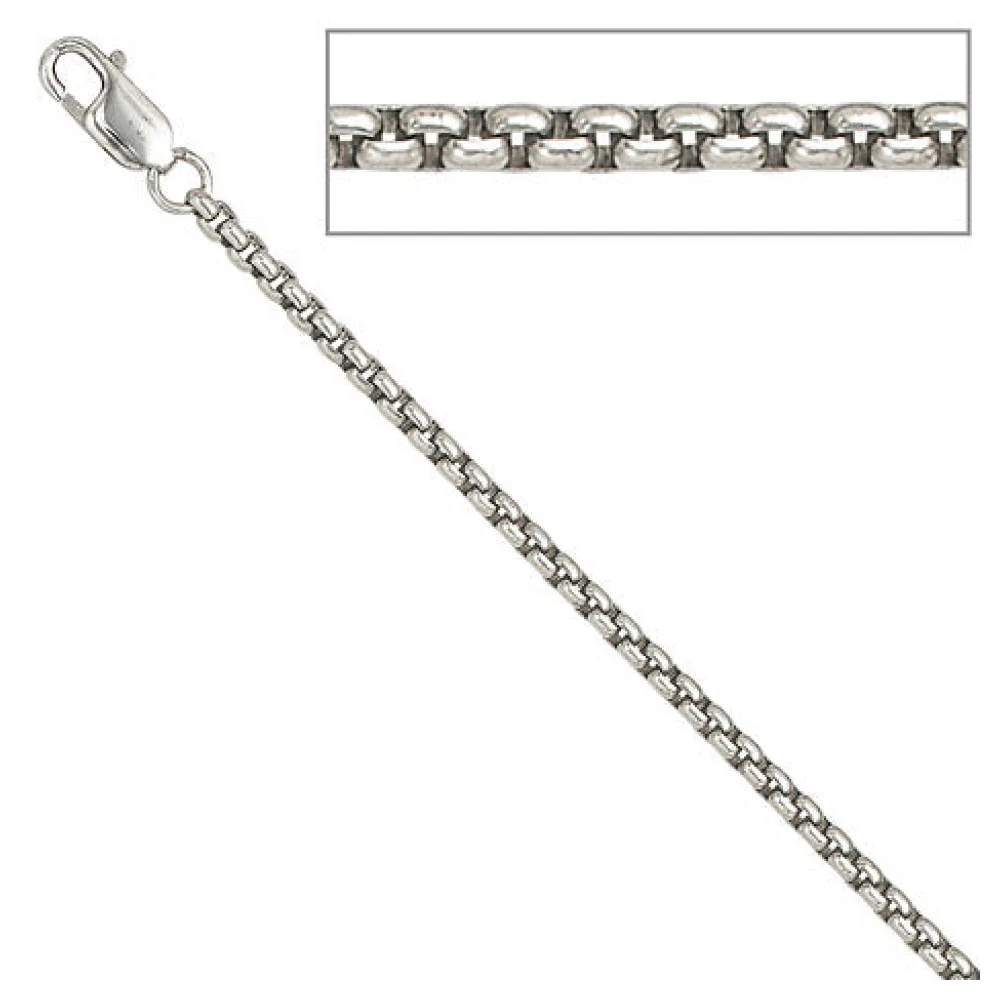 Venezianerkette 925 Sterling Silber 2 5 mm 45 cm Halskette Kette Karabiner